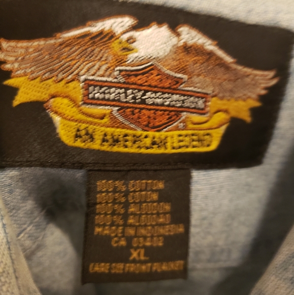 Mens denim Harley-Davidson long sleeve - Picture 5 of 5